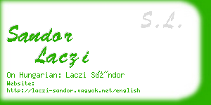 sandor laczi business card